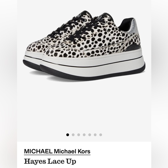 MICHAEL Michael Kors Shoes - NWOT Michael Kors Hayes Cheetah Calf Hair Platform Sneakers